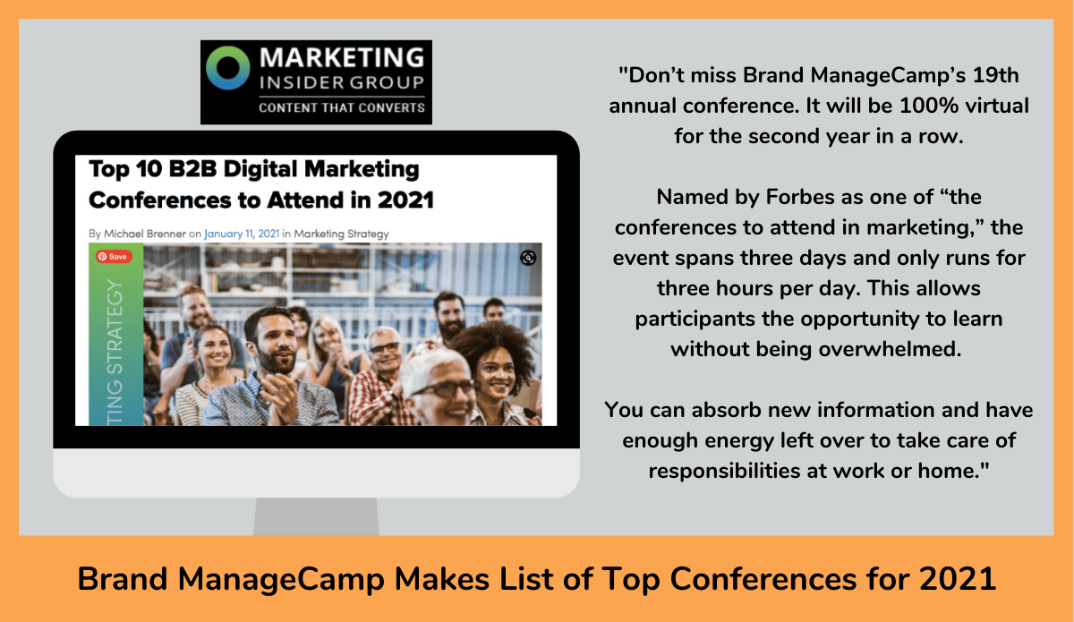 Brand ManageCamp makes list of best marketing conferences